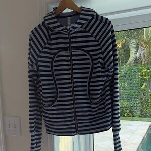 Lululemon Striped Navy and White Women's Jacket